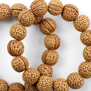 小胡桃核手串野生山桃核串珠文玩正圆男女手链珠子带小核桃串