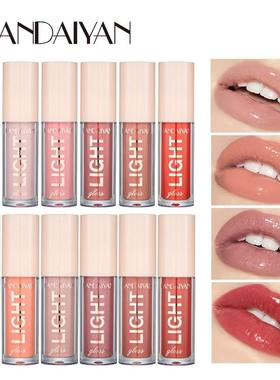 6 lip gloss set gift box 镜面水光液体玻璃唇密6支唇彩套装礼盒