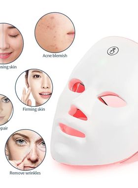 7 Colors Photon Facial LED Mask Red Light Therapy Anti Aging