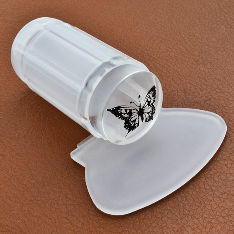 soft Silicon Clear Jelly Sticky Stamper2.8CM Nail Art Stamp