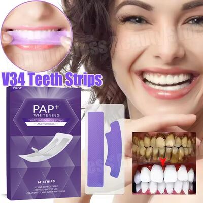 Purple Teeth Whitening Strips Remove Plaque Sta Cleaning Ora