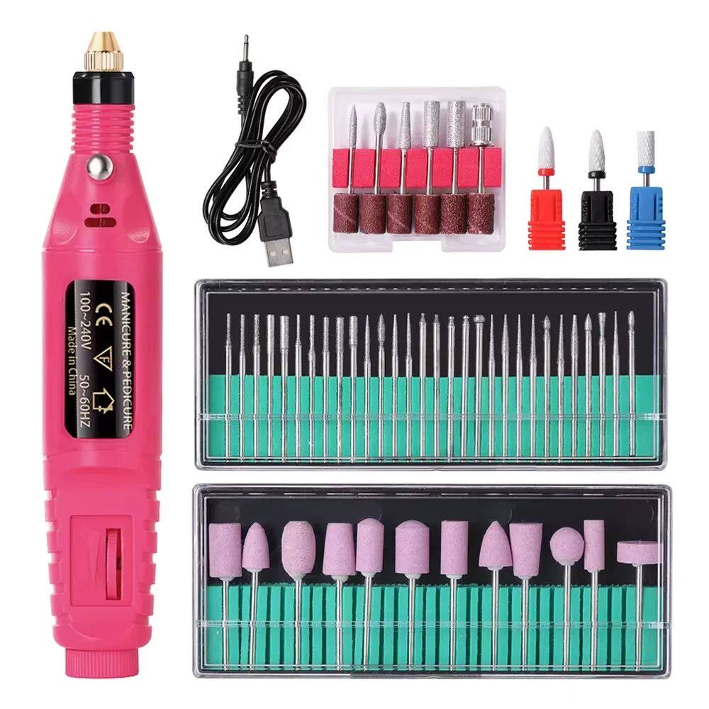 Electric Nail Drill Machine Set Pedicure Grinding Equipment