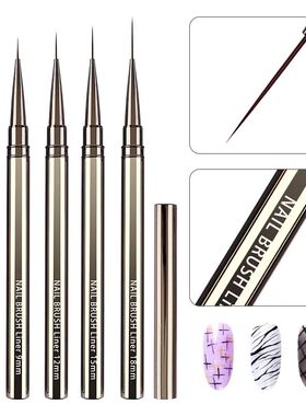5PCS/set 6/9/12/15/18mm Nail Liner Brush Set Drawing Lines S
