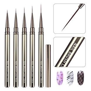Lines Liner set Brush Drawing 5PCS 18mm Set Nail