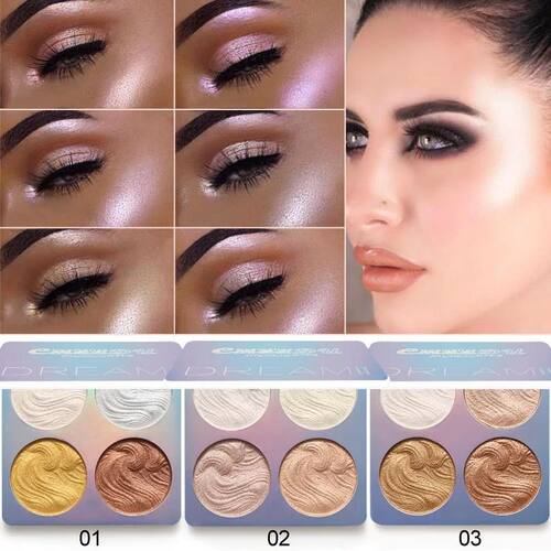 Chameleon Highlighter Palette Makeup Powder Iluminador Maqui
