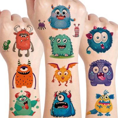 Monster Temporary Tattoos for Kids - More Than 120 Tattoos -