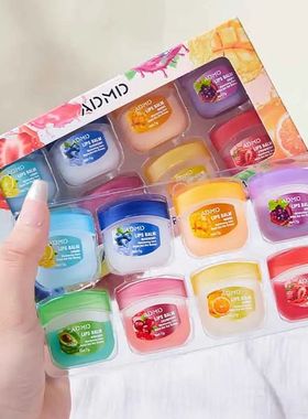 8pcs/box Fruits Lip Balm Sets Moisturizing Lipstick Makeup B