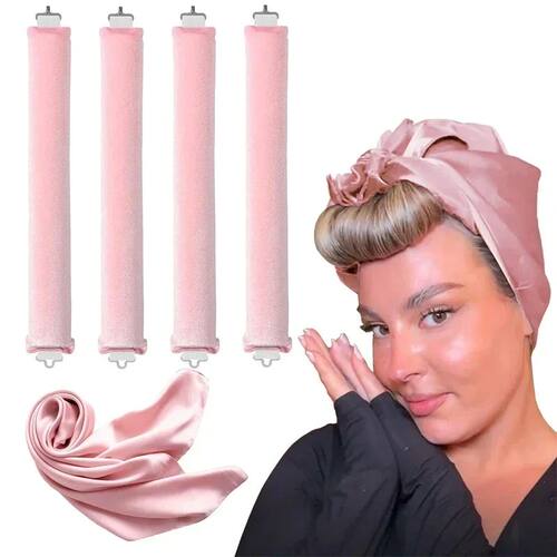 Heatless Hair Curler No Heat Hair Rollers Curling Rod Headba