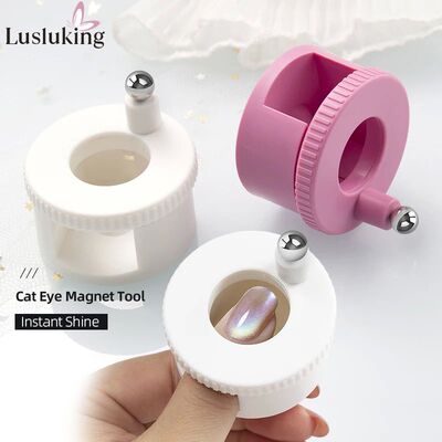 Effortless Glass Bead Cat Eye Nail Art Tool Automatic Rotati
