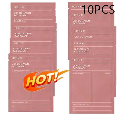 10pc Collagen Face Mask Moisturizing Oil-Control Brightening