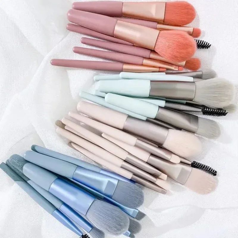 8PCS Portable Makeup Brush Set Soft Makeup Concealer Brush B