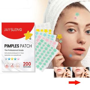 200pcs Star Pimple Patch Acne Colorful Invisible Acne Remova