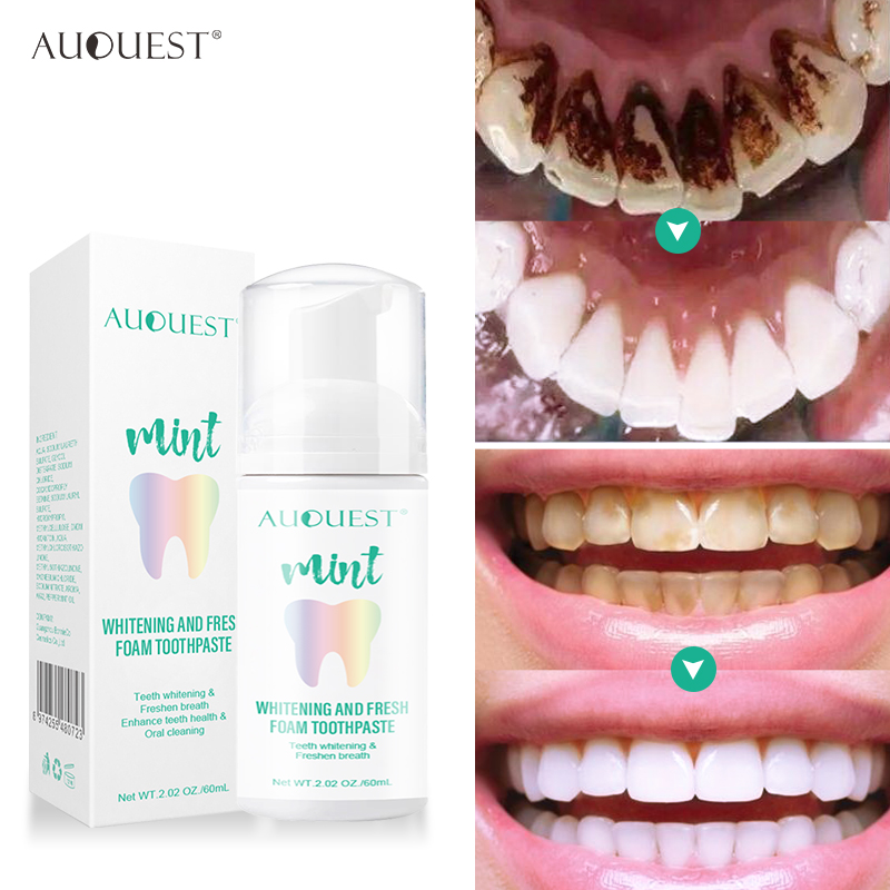 New Mint Mousse Foam Toothpaste Teeth Whitening Stain Remova
