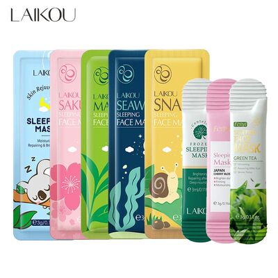 8pcs Moisturizing Facial Mask Hydrating Sleeping Face Sheet