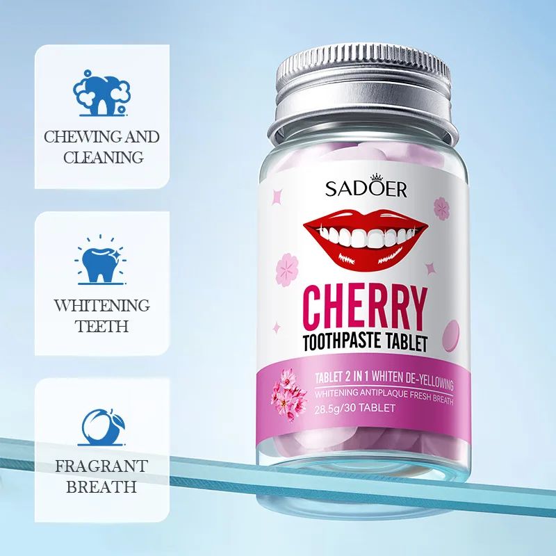 Sakura Flavor Solid Toothpaste Tablets Healthier Teeth Gums