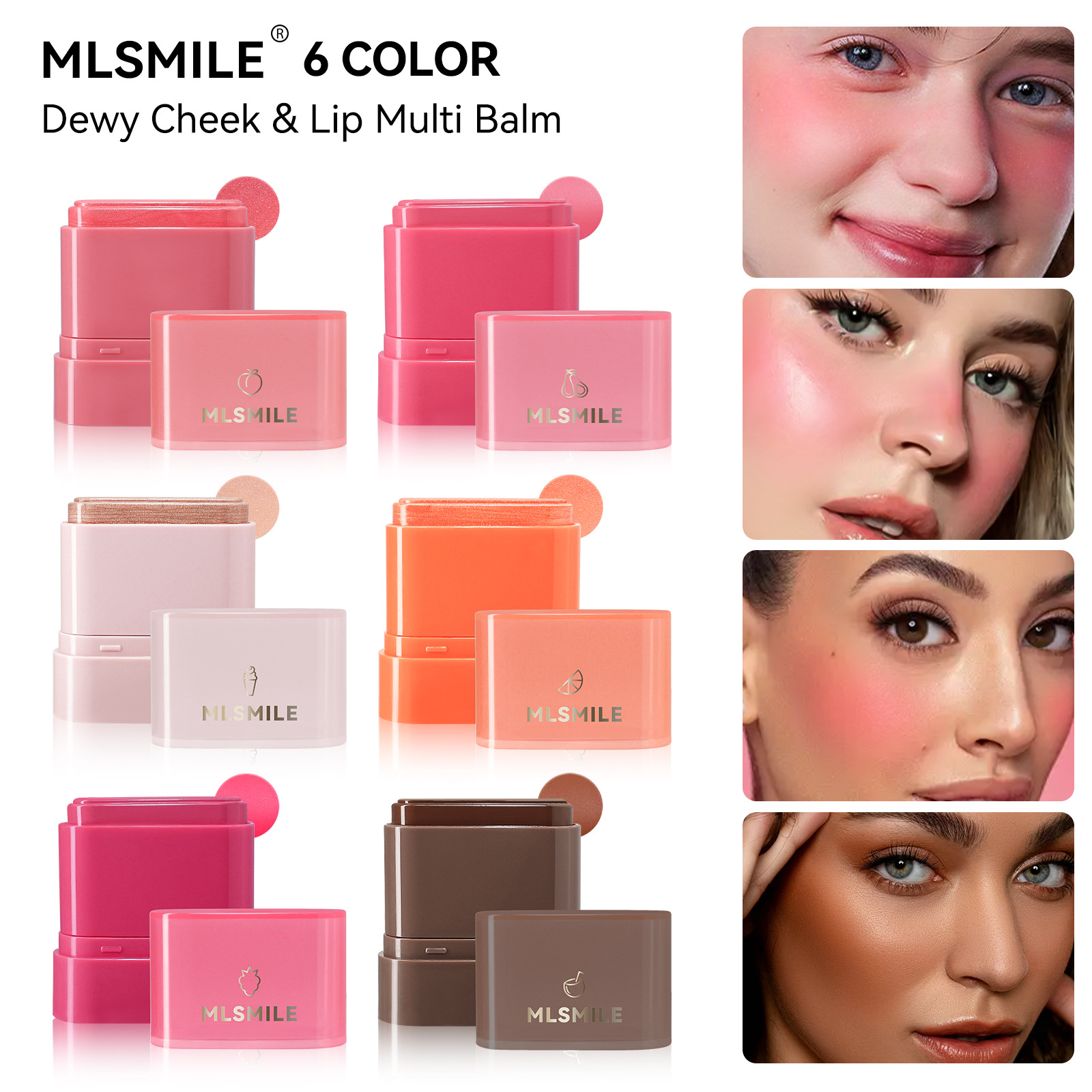 Blush Cream Natural Water Lip And Cheek Dual-purpose Blush C