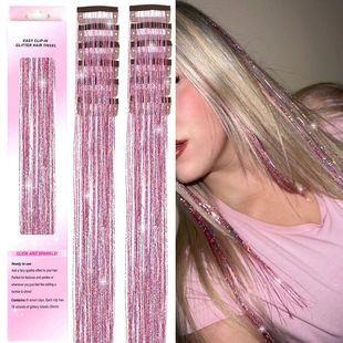 12Pcs Hair Tel hair Extensions Hair for Women and Kids - Spa