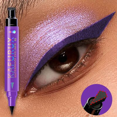 3-color Dual-ended stamp pen,eyeliner smooth quick-drying ,2