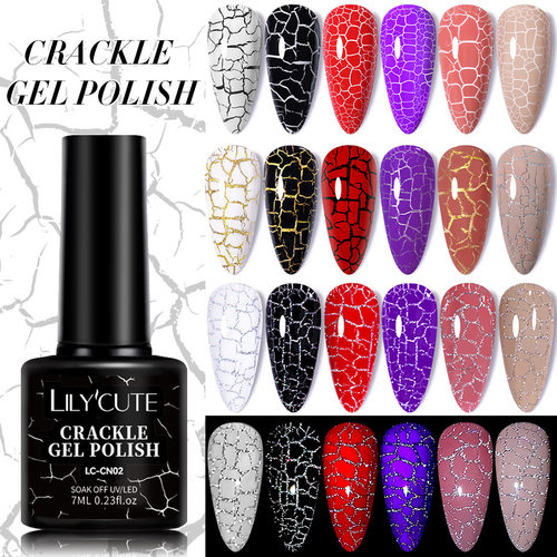 Crack Glue Nail Art Fluorescent Marbling Bursting Nail Polis