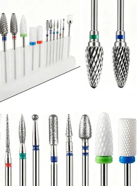 Nail Drill Bits Set Tungsten Carbide Burrs Electric Nail Fil