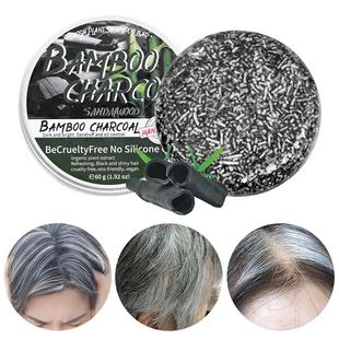 60g Hair Soap Hair Darkening Shampoo Bar Repair Gray White H