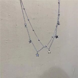 Y2K Double Layer Star Pendant Necklaces for WomenNeck Decora
