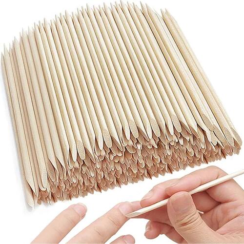 50/100pcs Nail Art Pusher Orange Wood Sticks Cuticle Pusher