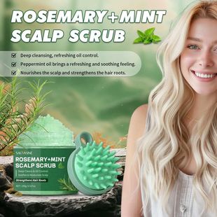 100g Rosemary Mint Scalp Scrub Deep Cleansing Refreshing Oil