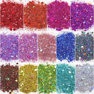 MagiBling 50g Holographic Chunky Glitter Mixed Size Sequ Las
