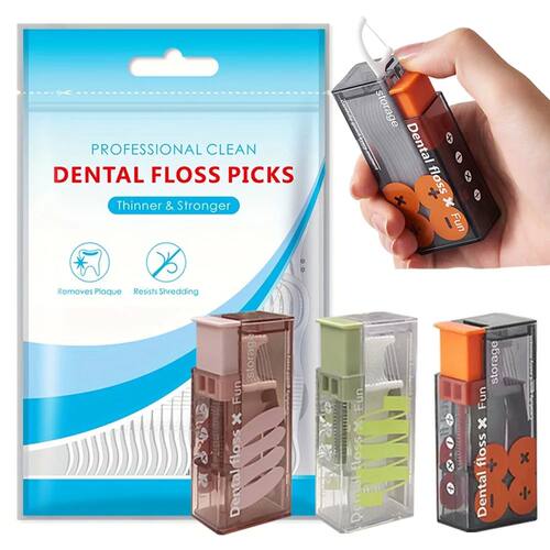 600 Pieces, 300 Pieces - Fine Sliding Dental Floss Stick, Eq