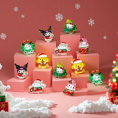 50Pcs/Pack 2025 Christmas Nail Charms - Cute Kuromi & Hello