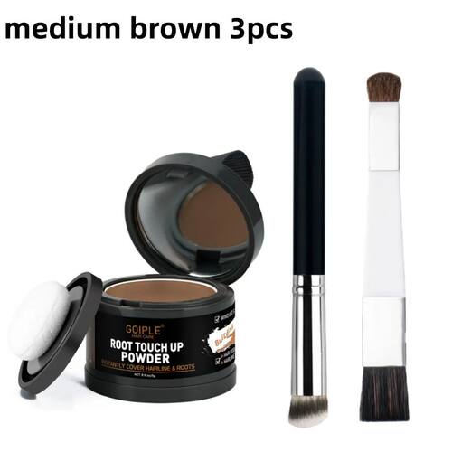 3pcs/Set Hair Roots Touch Up Powder Fast Cover Gray Hair Bea