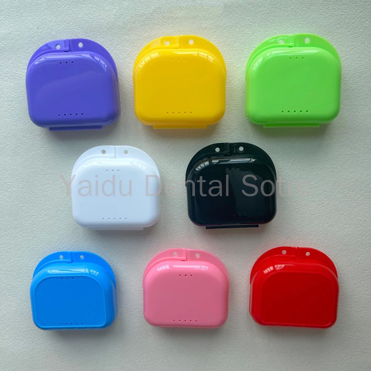 50Pcs Denture Storage Box Partial Denture Case Orthodontic P - 实物图