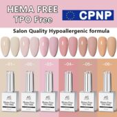 Gel Polish Jelly 6pcs Kit Nail TPO Pink Color FREE HEMA