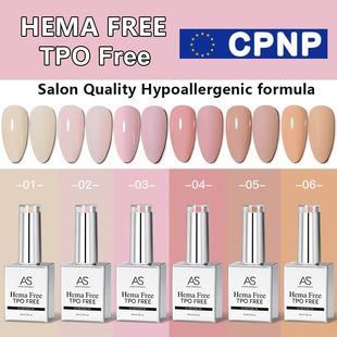 6pcs Color Nail Gel Polish Kit Jelly Pink TPO FREE HEMA FREE