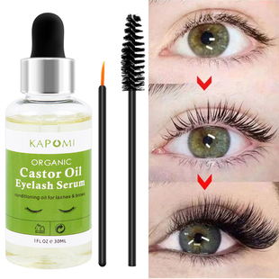 Natural Castor Oil Eyelashes Growth Essential Oil Thick Long