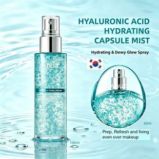 Glow Facial Serum Spray,Face Hydrating Mist,Hyaluronic Acid