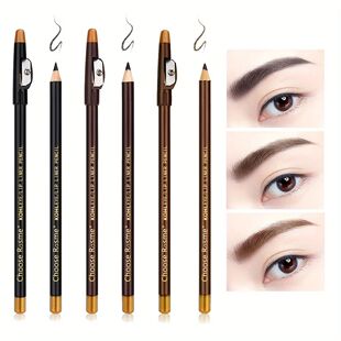 12pcs black/borwn/dark brown eyebrow pencil sharpener Eyebro
