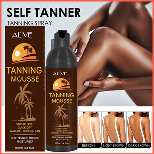 100ml Body Self Tanner Mousse Spray Body Tanning Lotion Skin