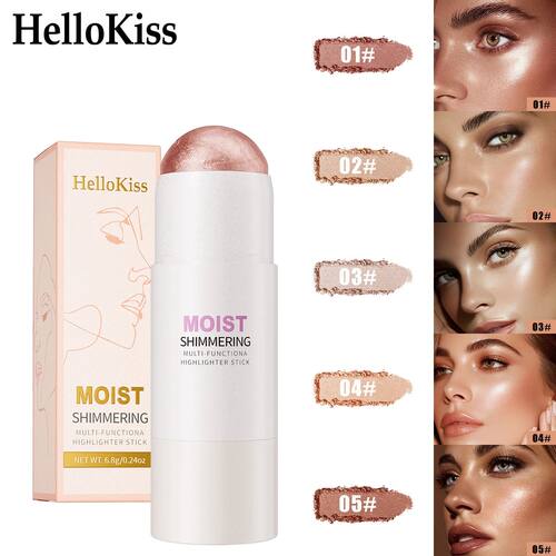 5 Colors Water Light High Gloss Stick Bronzer Shimmer Highli