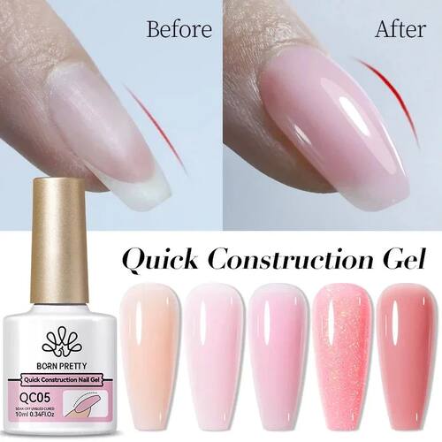 Quick Building Gel Nail Polish Extension Milky White Nude Pi