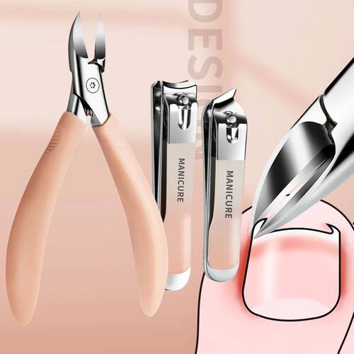 4Pcs Nail Clippers Set Ingrown Toenail Thick Cuticle Nippers