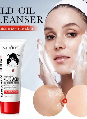 SADOER Kojic Acid Facial Cleanser Face Wash Foam Facial Clea