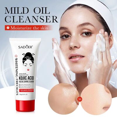 SADOER Kojic Acid Facial Cleanser Face Wash Foam Facial Clea