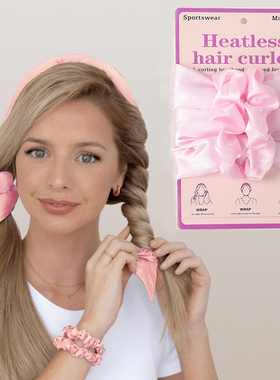 Heatless Curling Headband Curlers Sleep Overnight Creates Cu