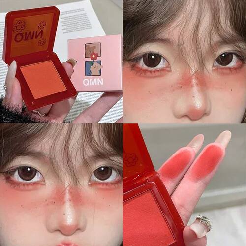 Monochrome Blush Palette Tomato Orange Blusher Powder Natura