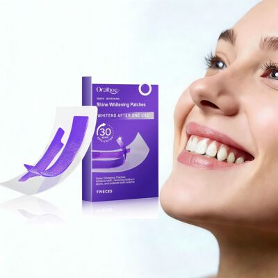 Purple Teeth Whitening Strips Brighten Tooth Remove Plaque S