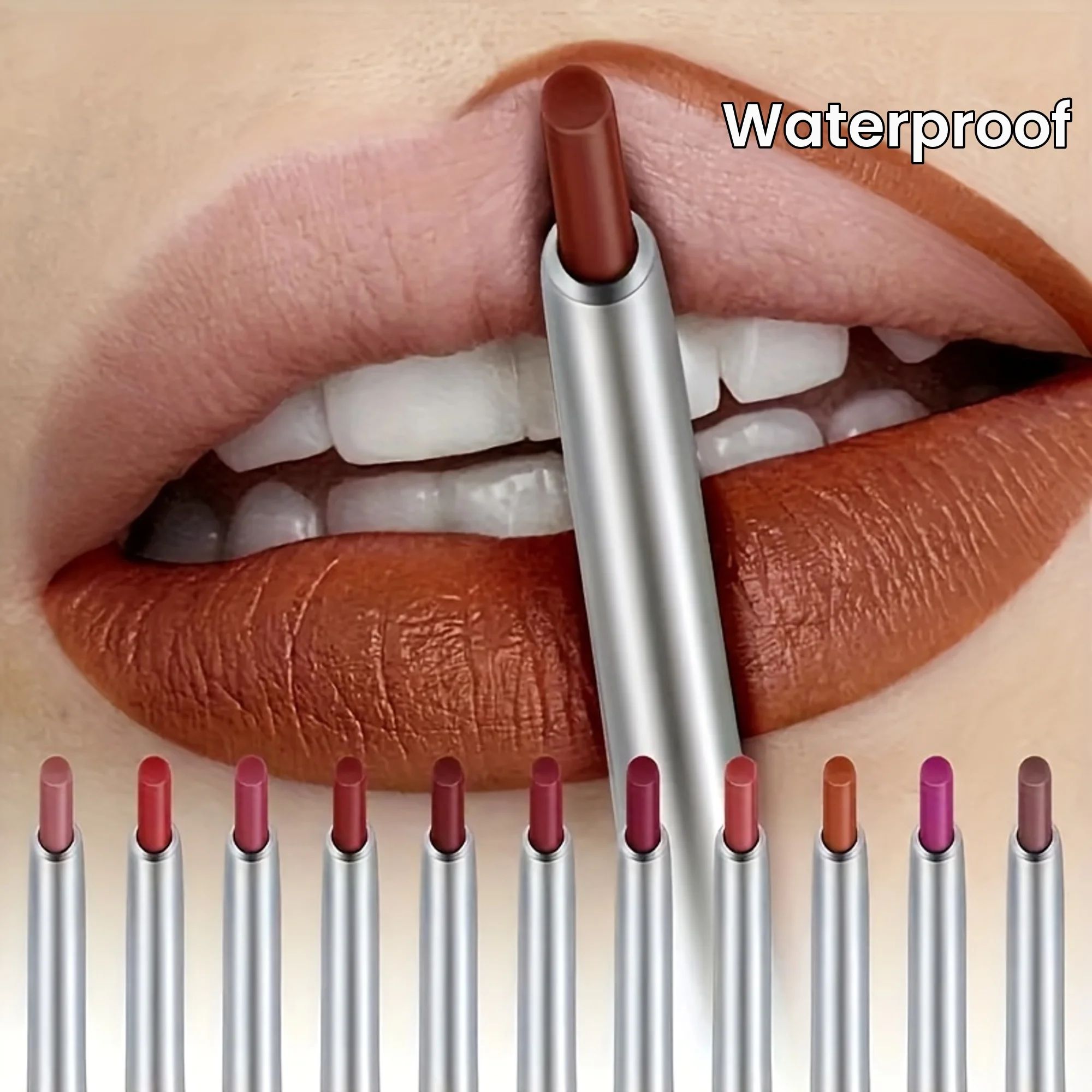 Waterproof Matte Lipliner Pencil Red Contour Tint Lipstick L