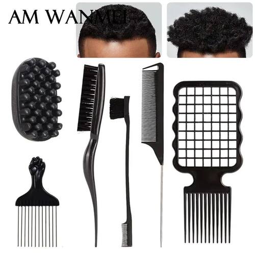 6pcs Professional Curly Hair Sponge Twist Brush Magic Afro C