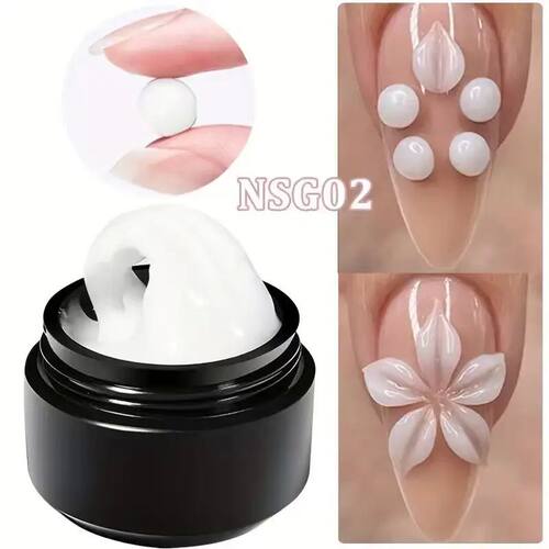 3D Nail Gel, Non-Sticky Hard Long-Lasting Overlay, Creates 3